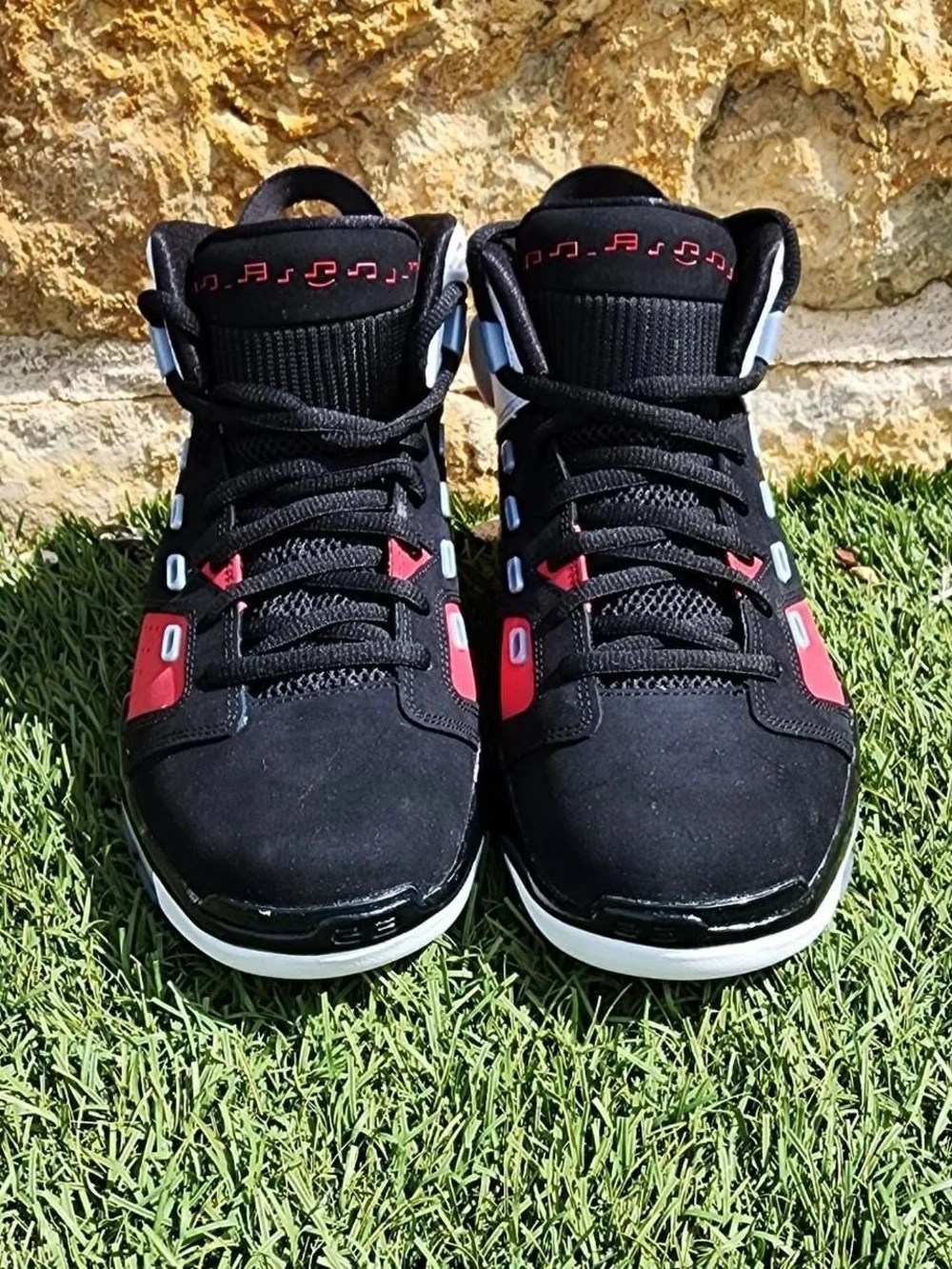 Air Jordan 6-17-23 Black/Red/White Basketball Shoes